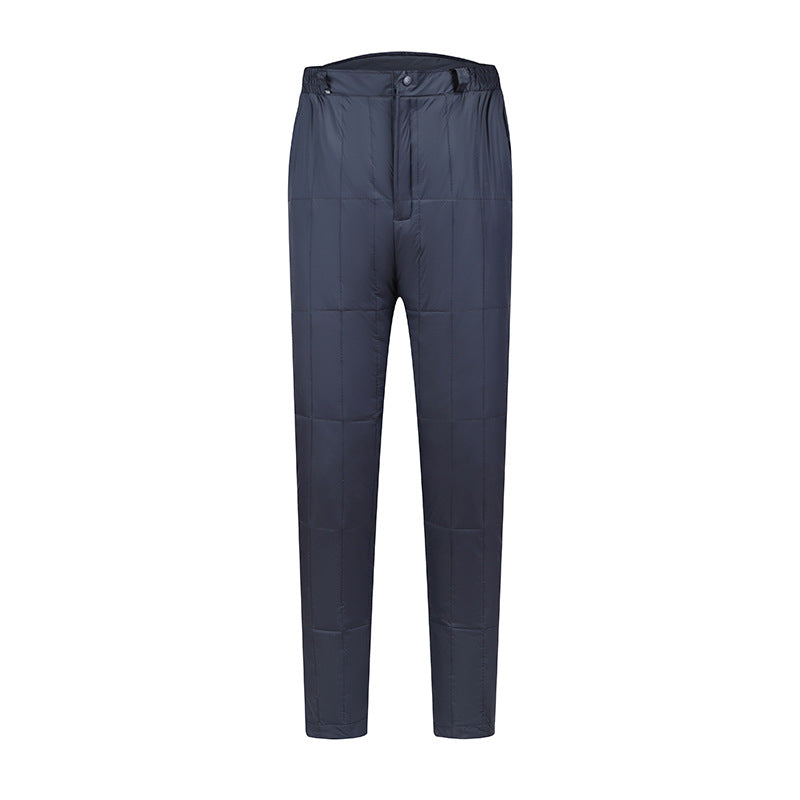Men's Outer And Inner Wear High Waist Thickened Oversized Trousers Straight Cotton Pants