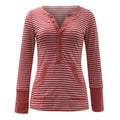European And American Autumn Winter Retro Striped Long Sleeve