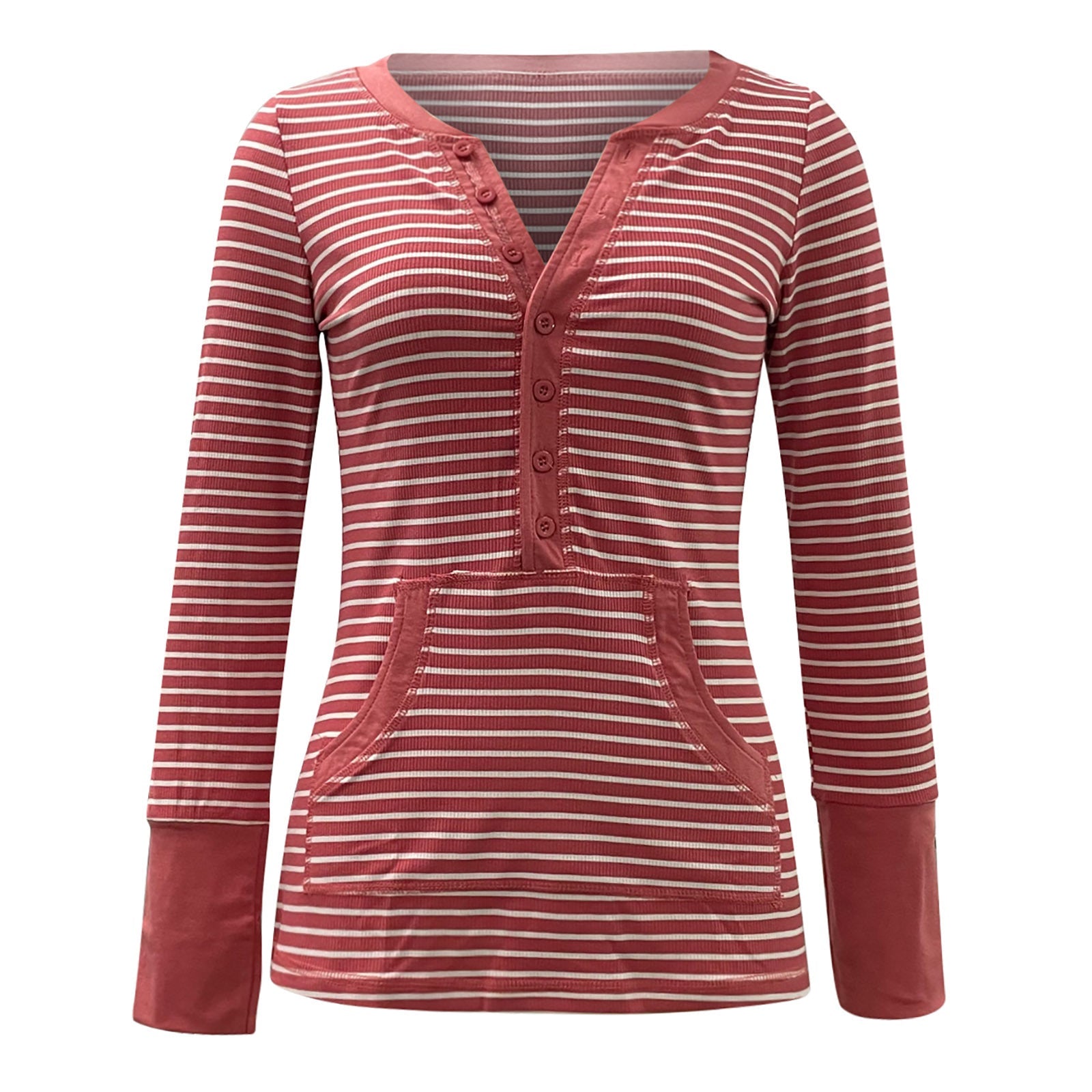 European And American Autumn Winter Retro Striped Long Sleeve