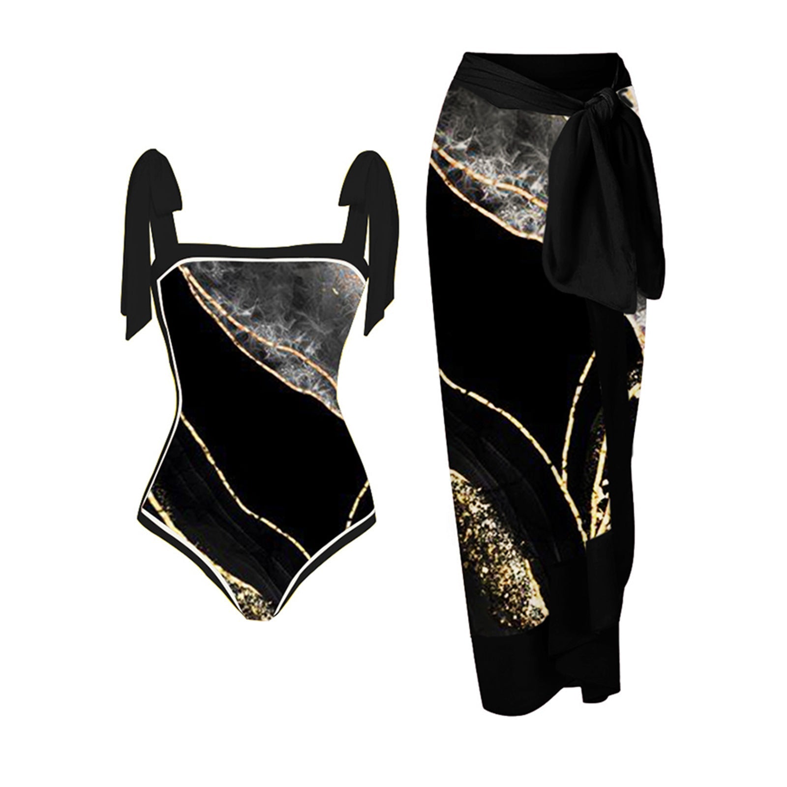 Costume da bagno one-piece Valstrend, bikini da spiaggia e termale con design elegante e tessuto colorato per il mare