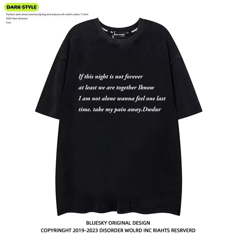 T-shirt casual in cotone pesante Valstrend, maglietta a maniche corte, girocollo, stile semplice e versatile, adatta a tutti i look