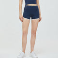Shorts da yoga donna Valstrend, a vita alta con sollevamento dei fianchi, tessuto elastico e design aderente per allenamenti e yoga