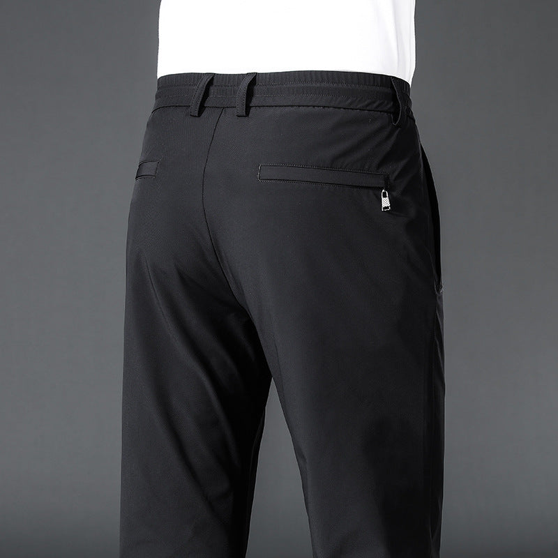 New Summer Quick-drying Men's Ice Silk Leisure Sports Pants Straight