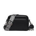 Borsa donna Valstrend in pelle di bovino con motivo litchi, elegante e resistente, con dettagli raffinati e tracolla regolabile