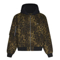 Giacca con cappuccio spessa in stile leopardato American Vintage, ideale per l'inverno, di marca Valstrend.