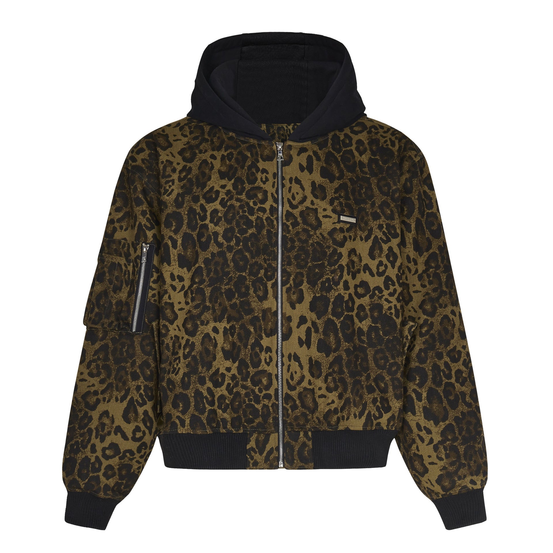 Giacca con cappuccio spessa in stile leopardato American Vintage, ideale per l'inverno, di marca Valstrend.