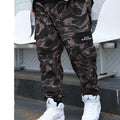 Pantaloni cropped oversize da uomo Valstrend in stile camouflage, pantaloni trendy e comodi per taglie forti