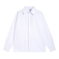 Simple Solid Color Shirt INS American Street Loose