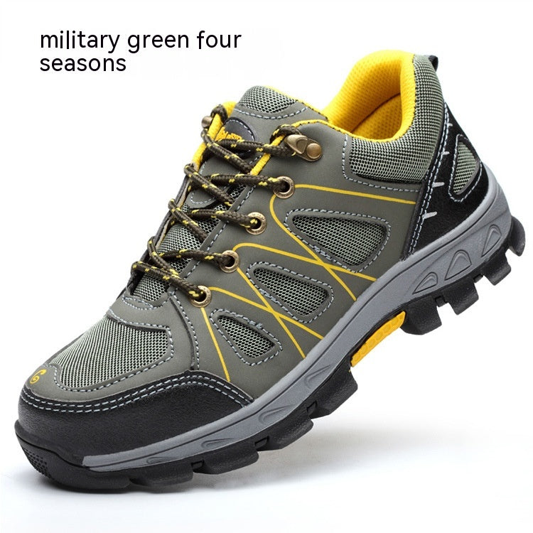 Scarpe di sicurezza Valstrend in tessuto traspirante con protezione contro schiacciamenti e perforazioni, scarpe antinfortunistiche resistenti.