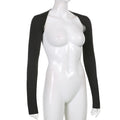 Blusa donna a maniche lunghe Valstrend, protezione solare, tinta unita, tessuto elasticizzato, top corto e cardigan lungo.