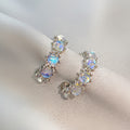 Fashion C- Shaped Circle Female Earrings
