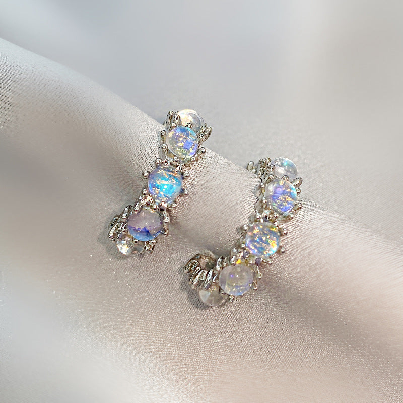 Fashion C- Shaped Circle Female Earrings