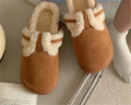 Scarpe da casa in stile retrò Valstrend, calde, comode e in pile di cotone, con suola morbida e interno morbido per il comfort domestico