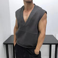 Sleeveless Personalized Pullover V-neck Vest