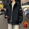 Cappotto in cotone plus size da uomo con cappuccio imbottito, stile coreano, per l'inverno, brand Valstrend shop