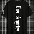 Men's Los Angeles Graphic Print T-shirt, Short Sleeve Crew Neck Tee, Men's Clothing For Summer Outdoor