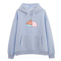 Felpa morbida con cappuccio Boberu Bear per bebé, tessuto soffice e caldo, colore grigio chiaro, marca Valstrend shop.