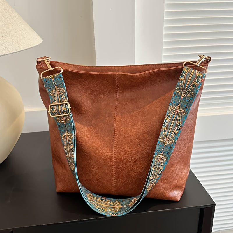 Borsa a spalla casual e stilosa Valstrend con tracolla rimovibile, design tote trendy, ideale per il quotidiano e come regalo unisex.