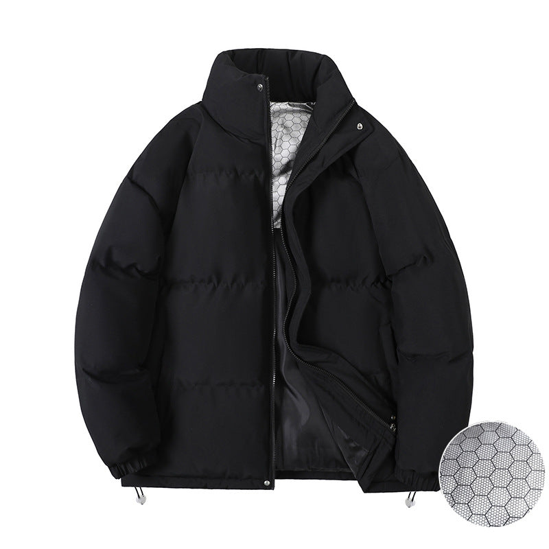 Giacca trapuntata calda per coppie Valstrend, imbottitura in cotone e graphene, stile loose, giacca invernale elegante.