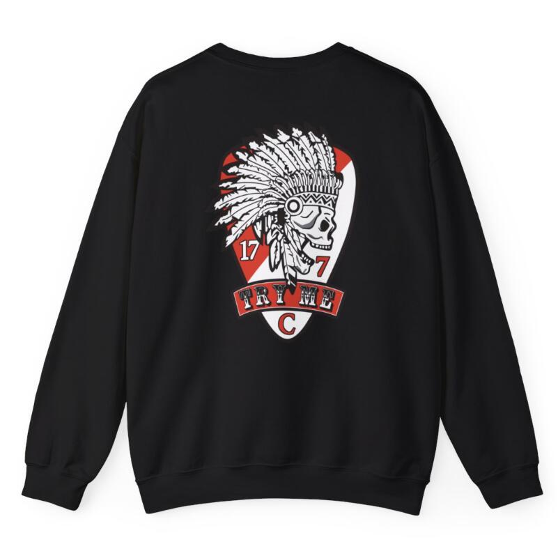 Maglione girocollo Valstrend con stampa digitale europea e americana, design rotondo, tessuto morbido e confortevole.