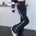 Pantaloni larghi snelli e dritti Valstrend, pantaloni trousers con gamba ampia, tessuto morbido e stile elegante.