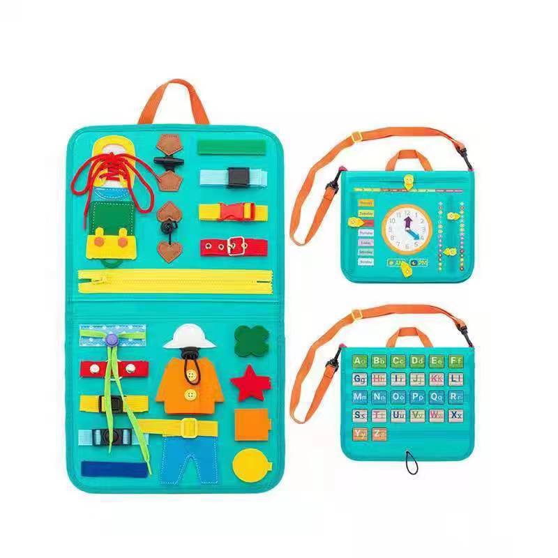 Lavagna educativa per bambini di feltro, pannello di apprendimento precoce Valstrend shop, con lettere, numeri e forme colorate