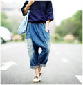 Pantaloni baggy Valstrend con tasche grandi, stile loose, vita irregolare e design slim fit, tessuto morbido e confortevole.
