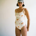 Costume da bagno one-piece sexy stampato Valstrend, senza schienale, stile europeo e americano, adatto a sport e relax.