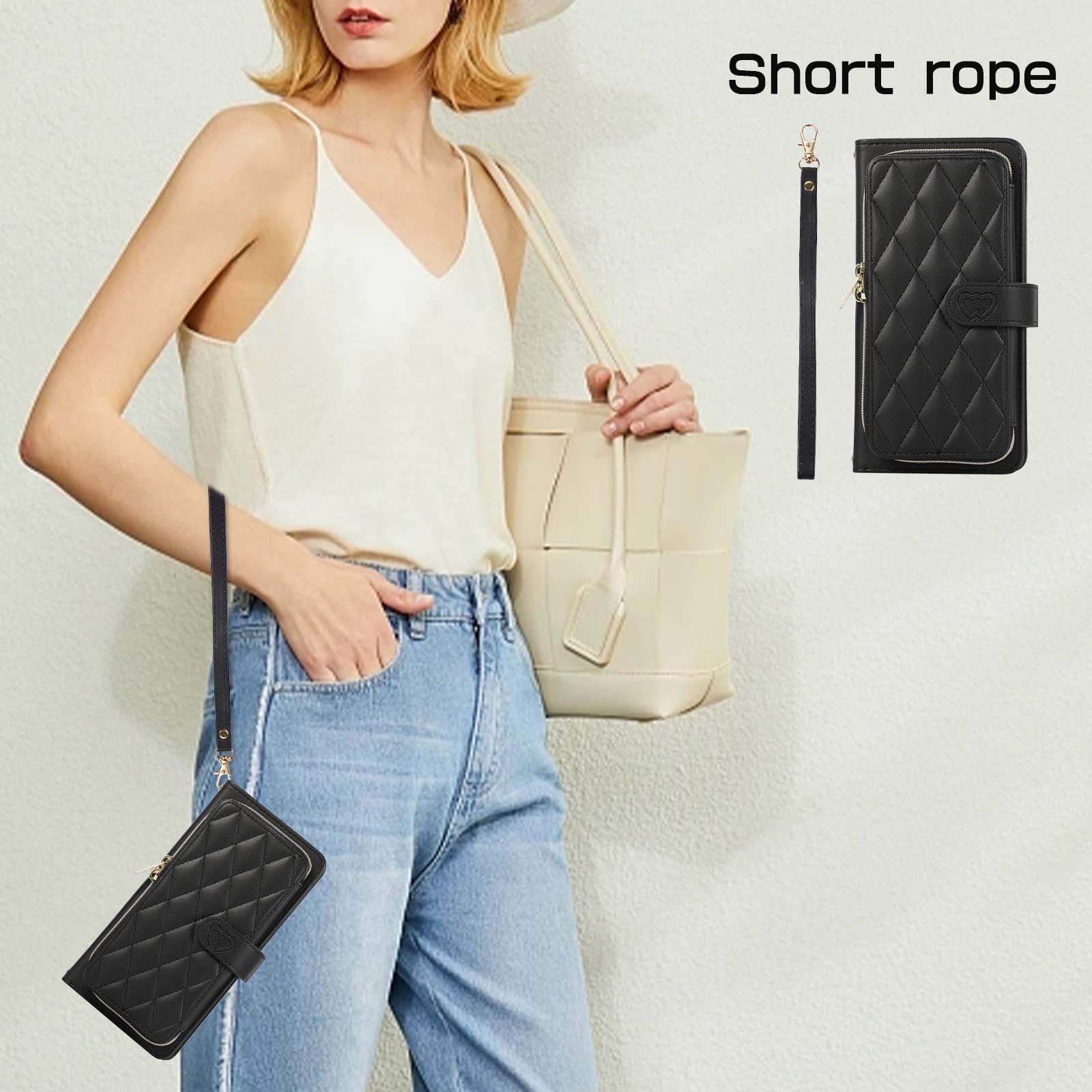 Crossbody Large Card Holder Flap Phone Case
