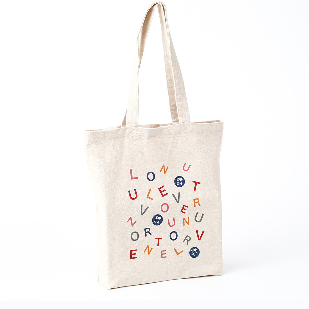 New Cotton Printed Creative One-shoulder Canvas Bag