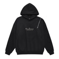 Felpa con cappuccio da uomo Valstrend con zip, dettagli in metallo e lettere di design, stile moderno e casual.