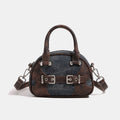 Borsa a tracolla Valstrend in stile retrò Boston, elegante, portatile e di alta qualità, con design classico e spazioso.