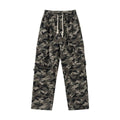 Pantaloni da lavoro a vita elastica a fantasia mimetica Valstrend, larghi e comodi con stile urbano e tessuto resistente.