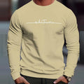 Maglione da uomo a maniche lunghe Valstrend con stampa di lettere europea e americana, girocollo e design casual elegante.