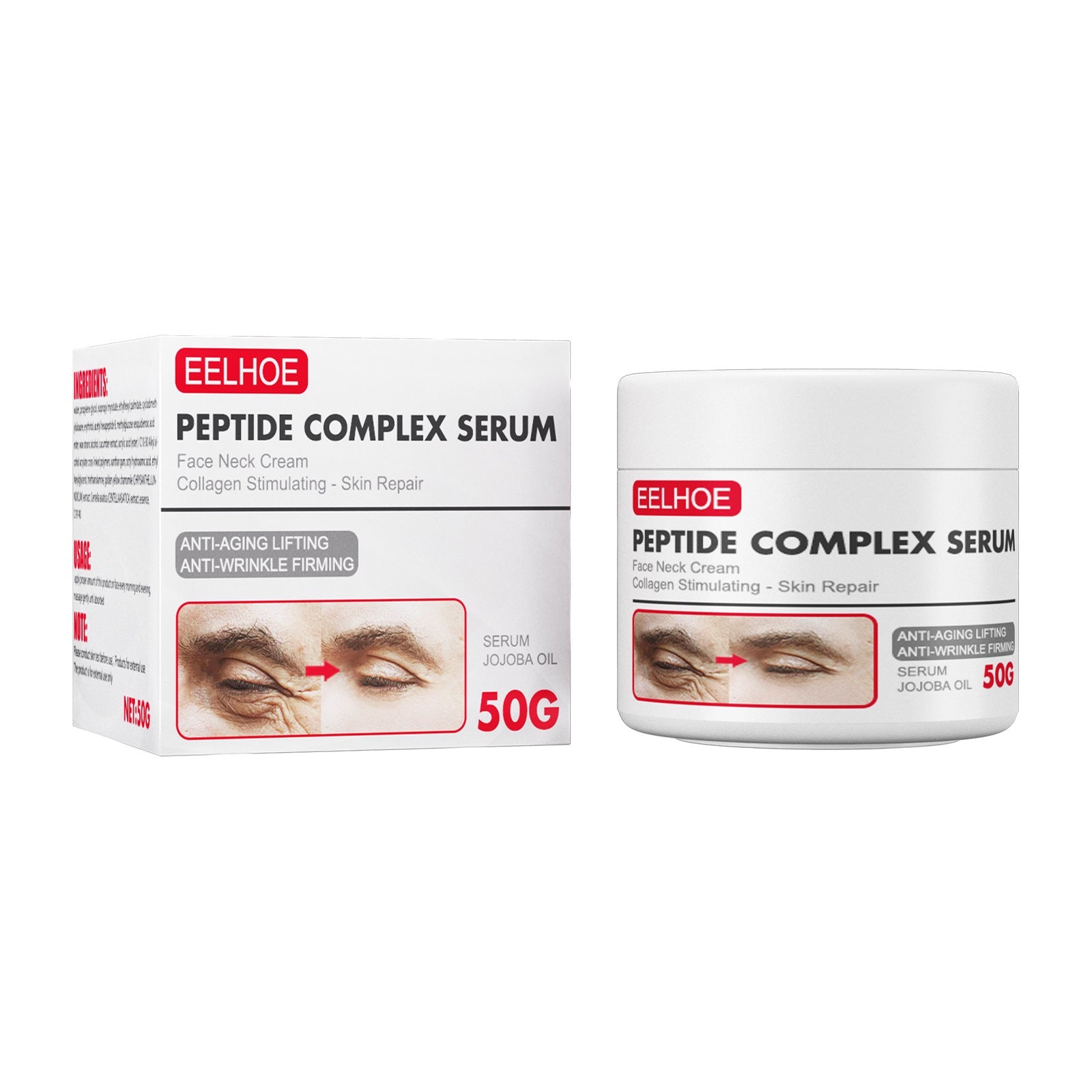 Crema antirughe Valstrend per il viso, idratante e rassodante, con texture cremosa e applicatore in evidenza.