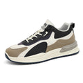 Scarpe da corsa casual da uomo Valstrend, sneaker sportivi in tessuto con suola bianca e design moderno, visibili in dettaglio.