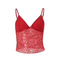 Top con bretelle in pizzo stile francese, senza maniche, dal design elegante e femminile, marca Valstrend.