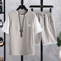 T-shirt a maniche corte Valstrend, maglietta estiva casual, tessuto leggero e comodo, colore neutro, modello per uomo.