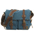 Borsa a tracolla da uomo in canvas Valstrend, stile casual con tasche e spallacci regolabili, ideale per uso quotidiano.
