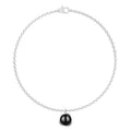 Bracciale da uomo e donna in argento 925 con catena O-shaped, inciso a mano, personalizzabile con testo multilingue e colore a scelta.