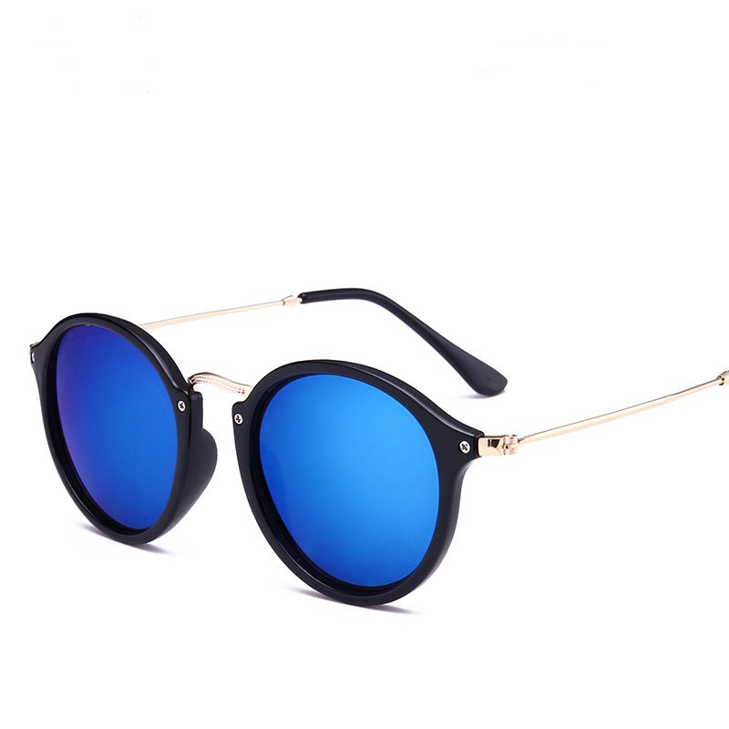 Occhiali da sole vintage con cornice rotonda artistica Valstrend, montatura in stile retrò con design elegante e distintivo