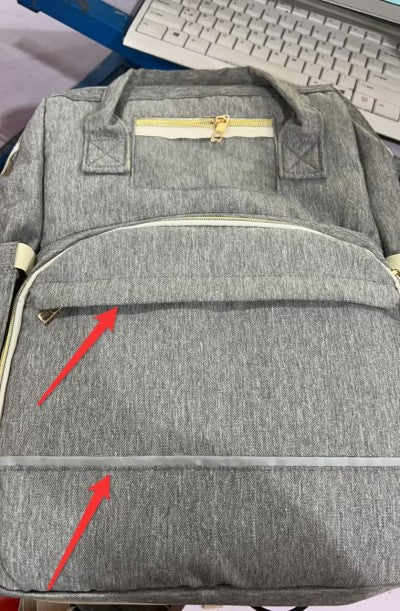 Zaino portapigiama pieghevole multifunzionale Valstrend con grande capacità, tasche e spazio per accessori per bambini.