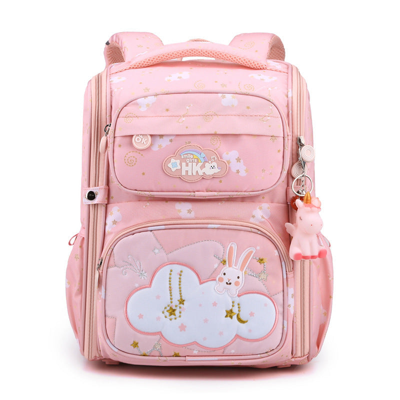 Zaino leggero stile western tridimensionale per studenti delle scuole elementari, marchio Valstrend, con tasche e dettagli colorati