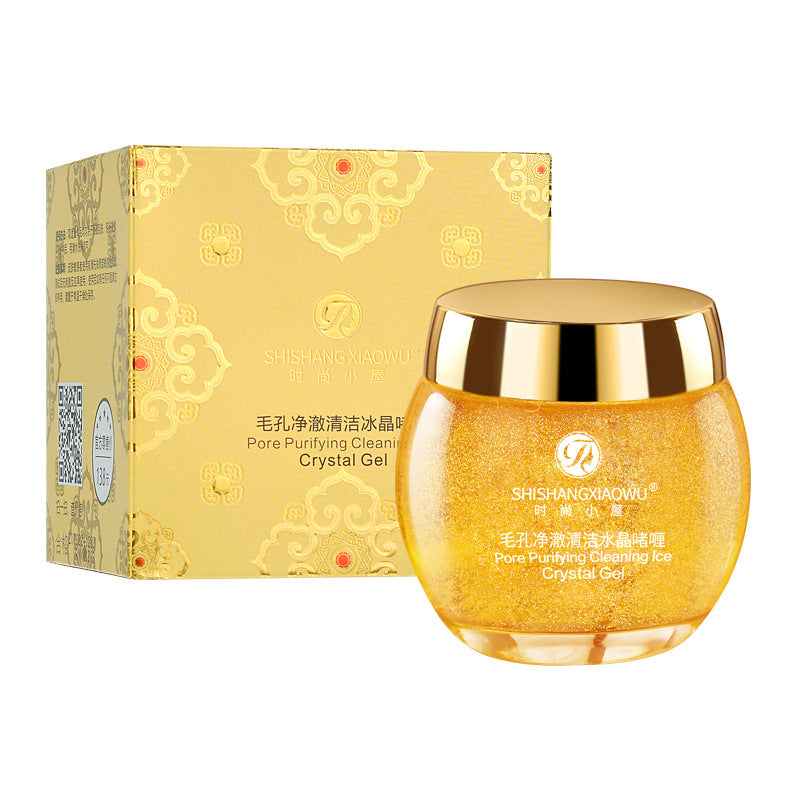 Gel detergente esfoliante Valstrend Pore Clear con cristalli di ghiaccio, rimuove trucco e impurità, purifica i pori e combatte l'acne