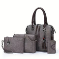 2024 New Large Capacity Maternal Bag, Retro Trendy Multi-piece Set, Handbag, Fashionable Single Shoulder Crossbody Bag