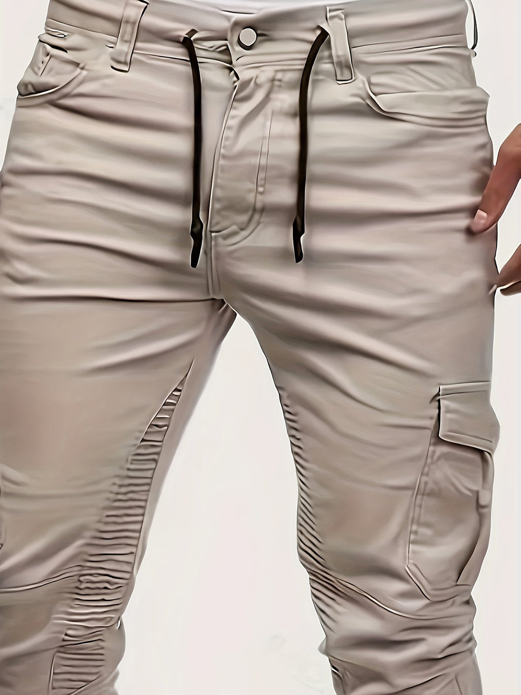 Jeans slim fit in denim elasticizzato per uomo con tasche multiple, stile casual e adatti a tutte le stagioni, marca Valstrend.