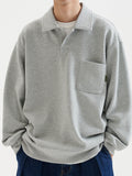Maglione uomo retro a tinta unita e vestibilità larga, marca Valstrend shop, in tessuto morbido e comodo.