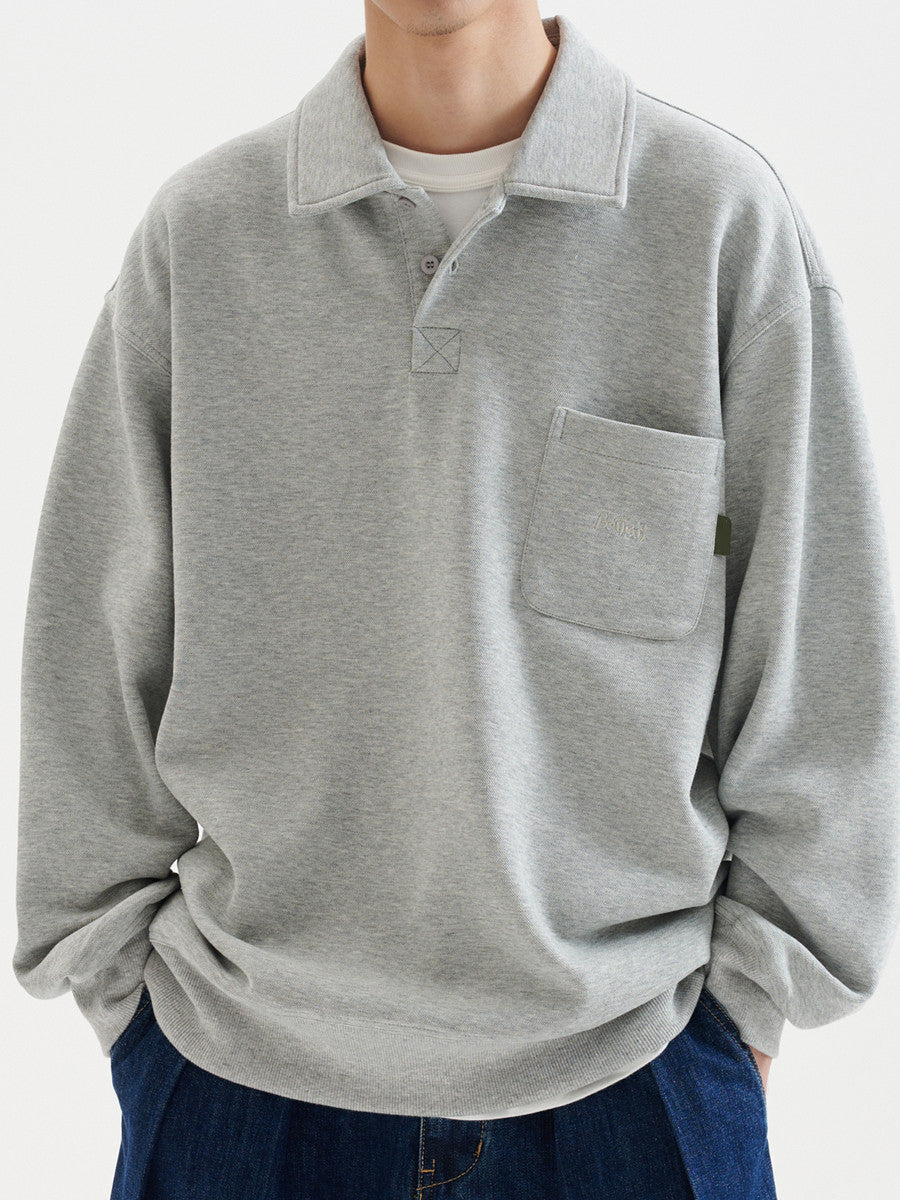 Maglione uomo retro a tinta unita e vestibilità larga, marca Valstrend shop, in tessuto morbido e comodo.