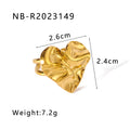 Anello vintage in acciaio inossidabile a forma di cuore con design classico retro, modello Love Oval di Valstrend Shop