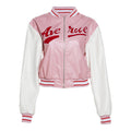 Embroidery Contrast Color Slim Fit Patchwork Jacket Baseball Uniform Jacket